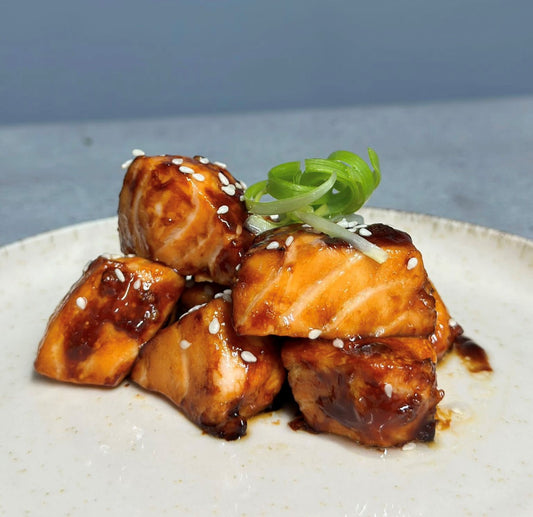 Teriyaki Salmon Bites