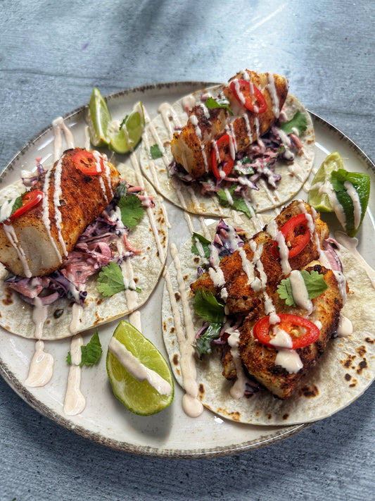 Air Fryer Cajun Fish Tacos